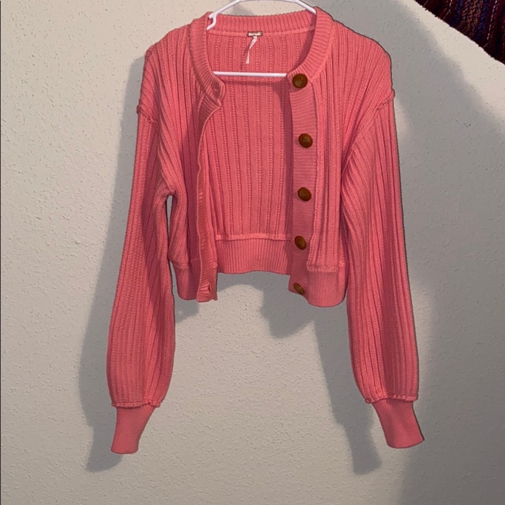 Free people pink sweater